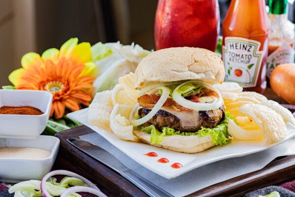 Cheesy Stuffed Bacon Burger
