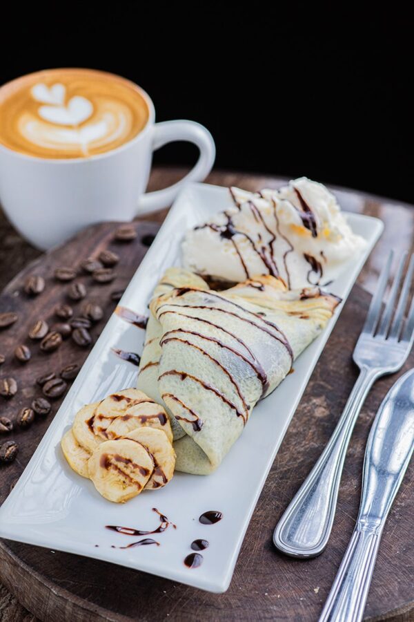 Choco Banana Peanut Crepe
