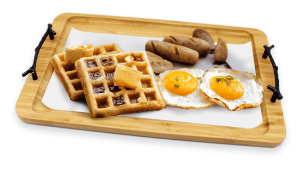 Waffles with Bacon & Egg